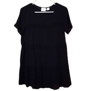 Alice & UO Black Long Blouse Tunic